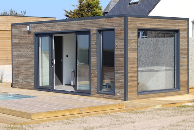 Poolhouse en bois finistère 2