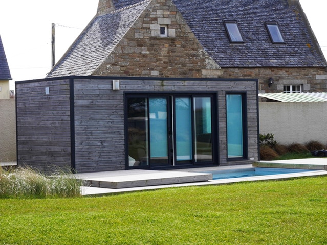 Poolhouse en bois finistère 6