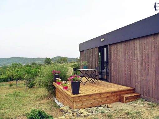 Extension en bois avec terrasse 1