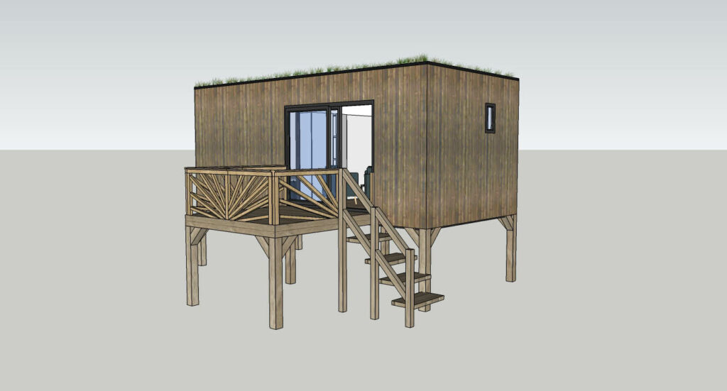 Studio de jardin avec escalier 20m2