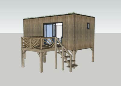 Studio de jardin avec escalier 20m2