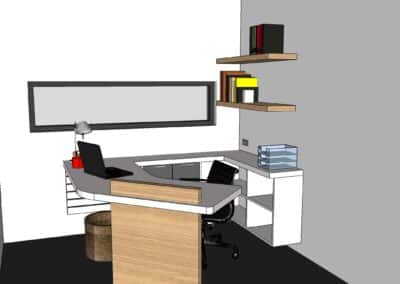 loft 3D bureau de jardin