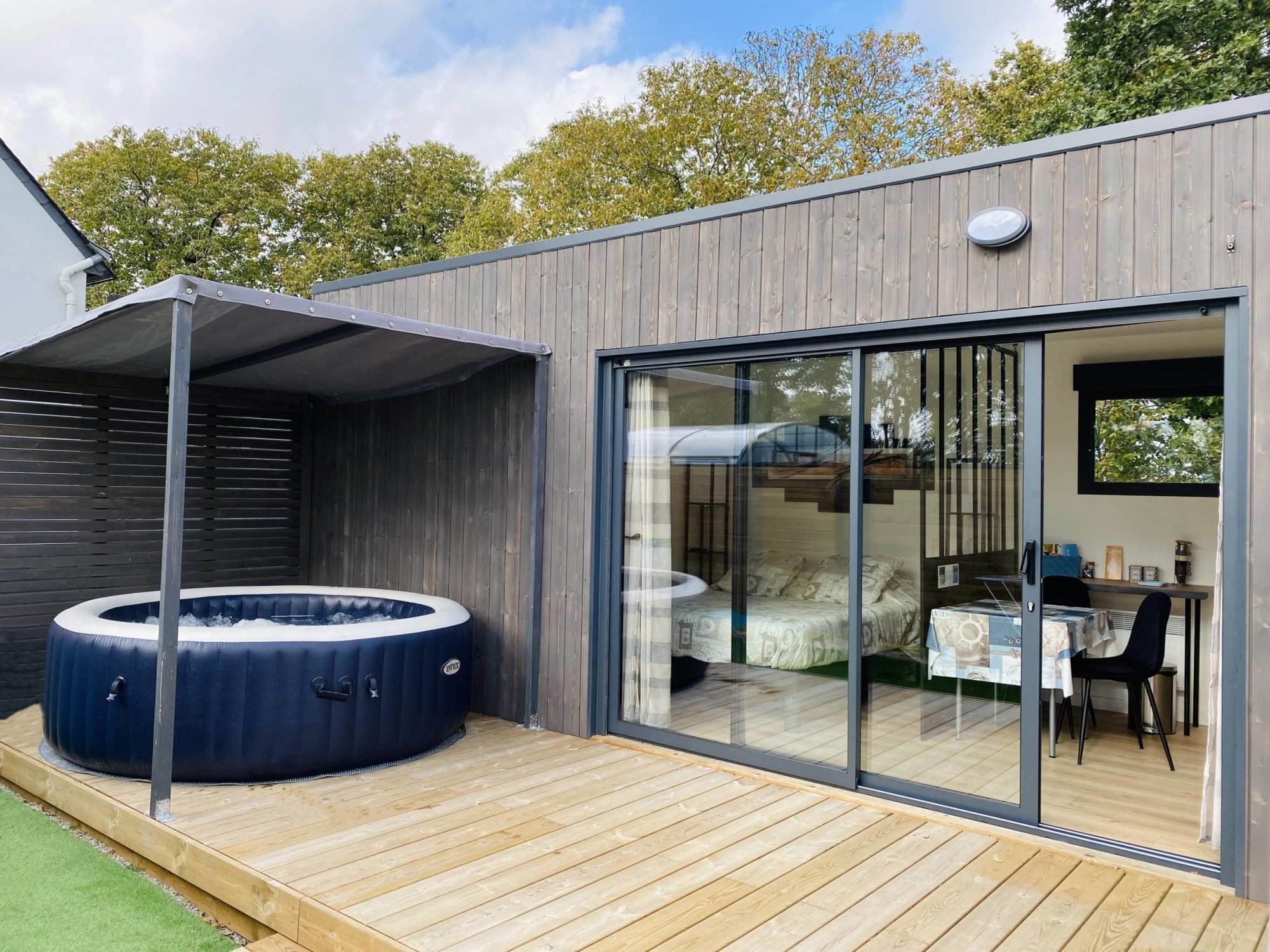 Studio de jardin 20 m2 avec jacuzzi