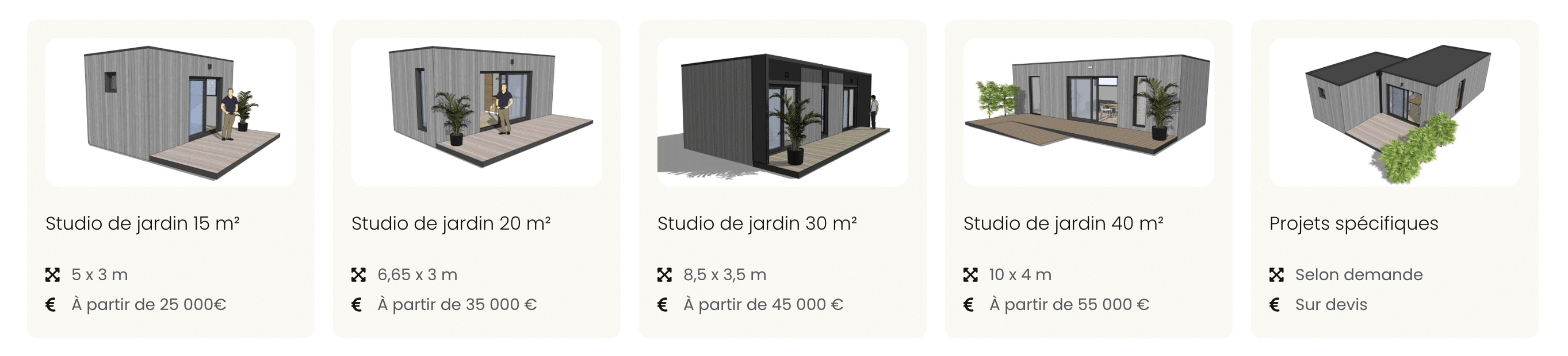 Modèles petite maison en bois