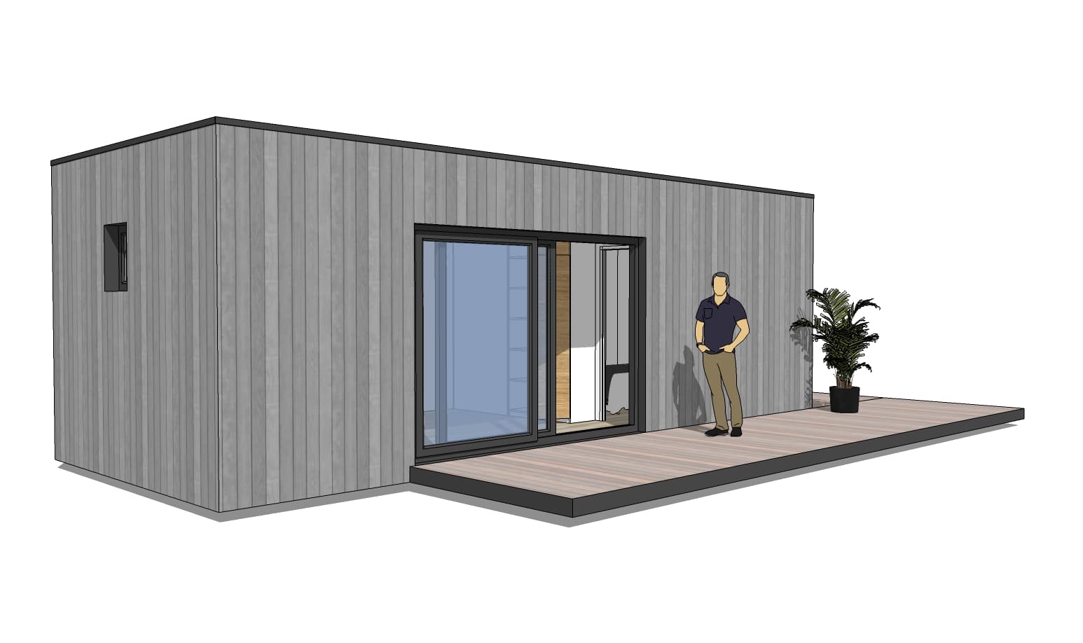 studio de jardin 30m2 plan