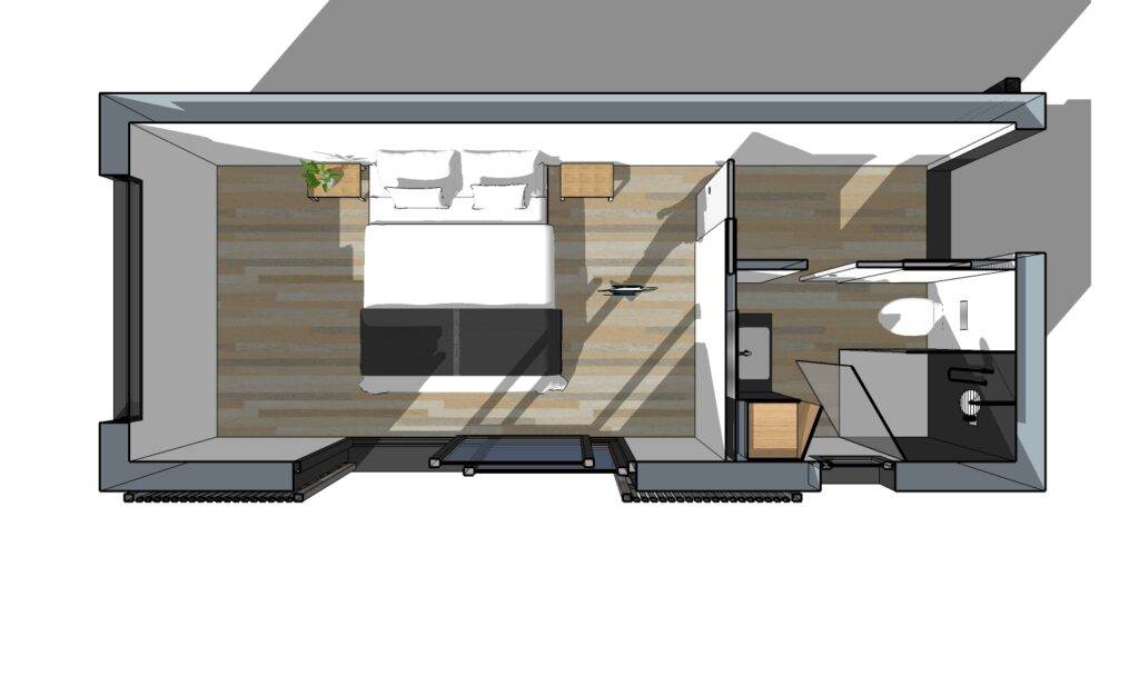 Studio aménage de 20m2