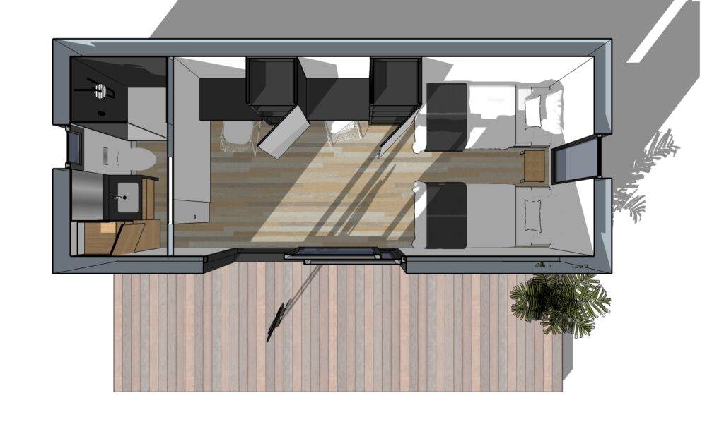studio aménage n2 20m2