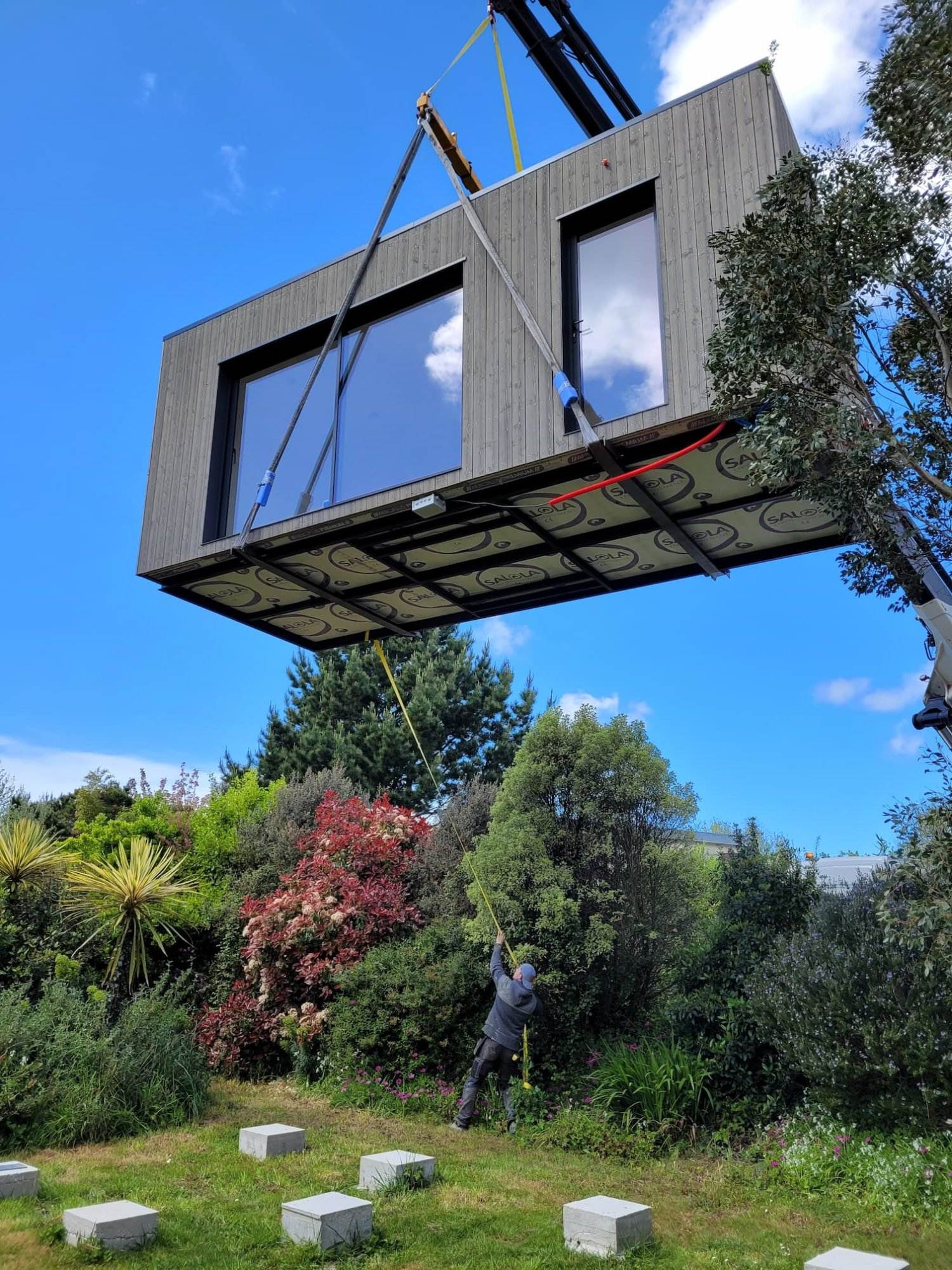 installation d'un studio de jardin