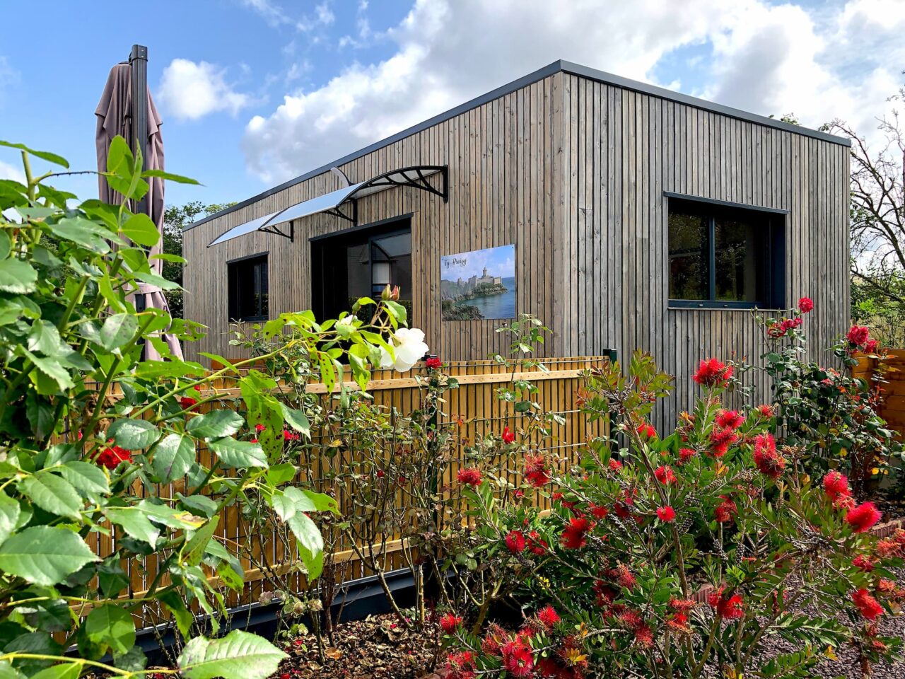 Studio de jardin vue de coté