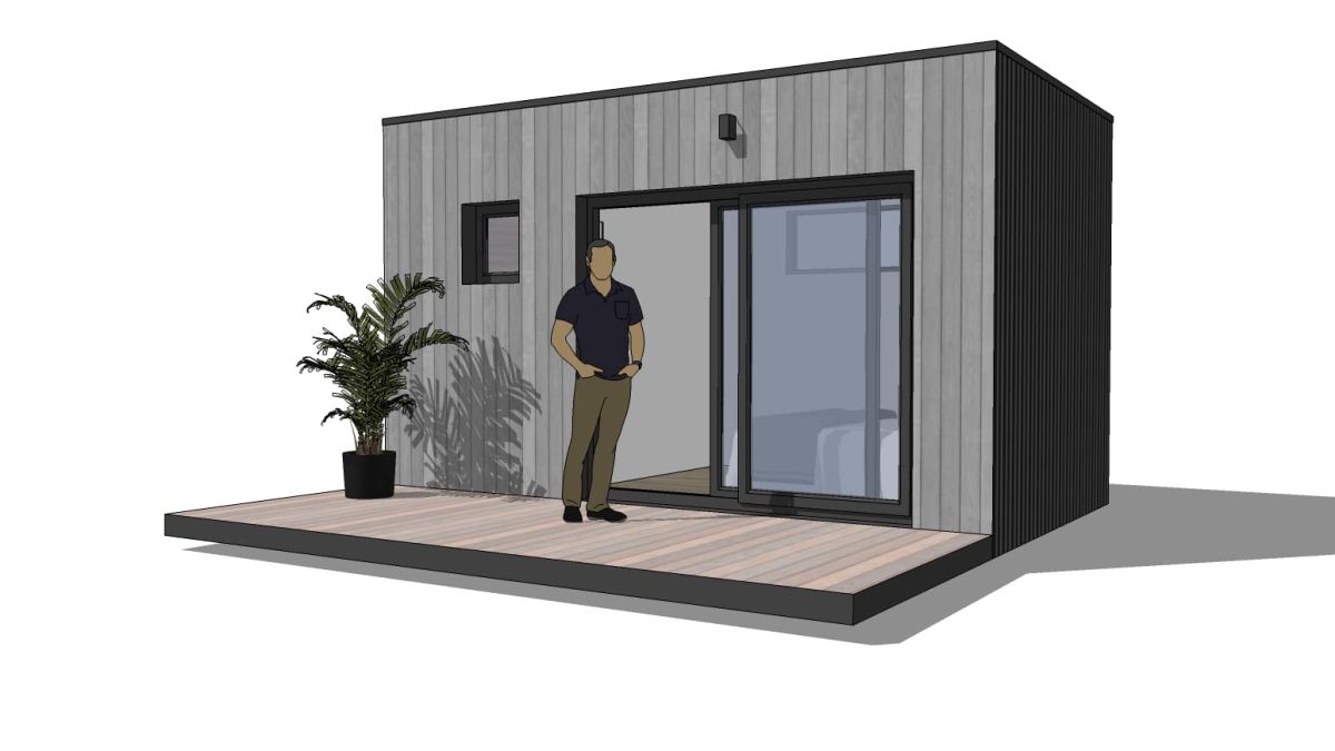 la maison cube en bois