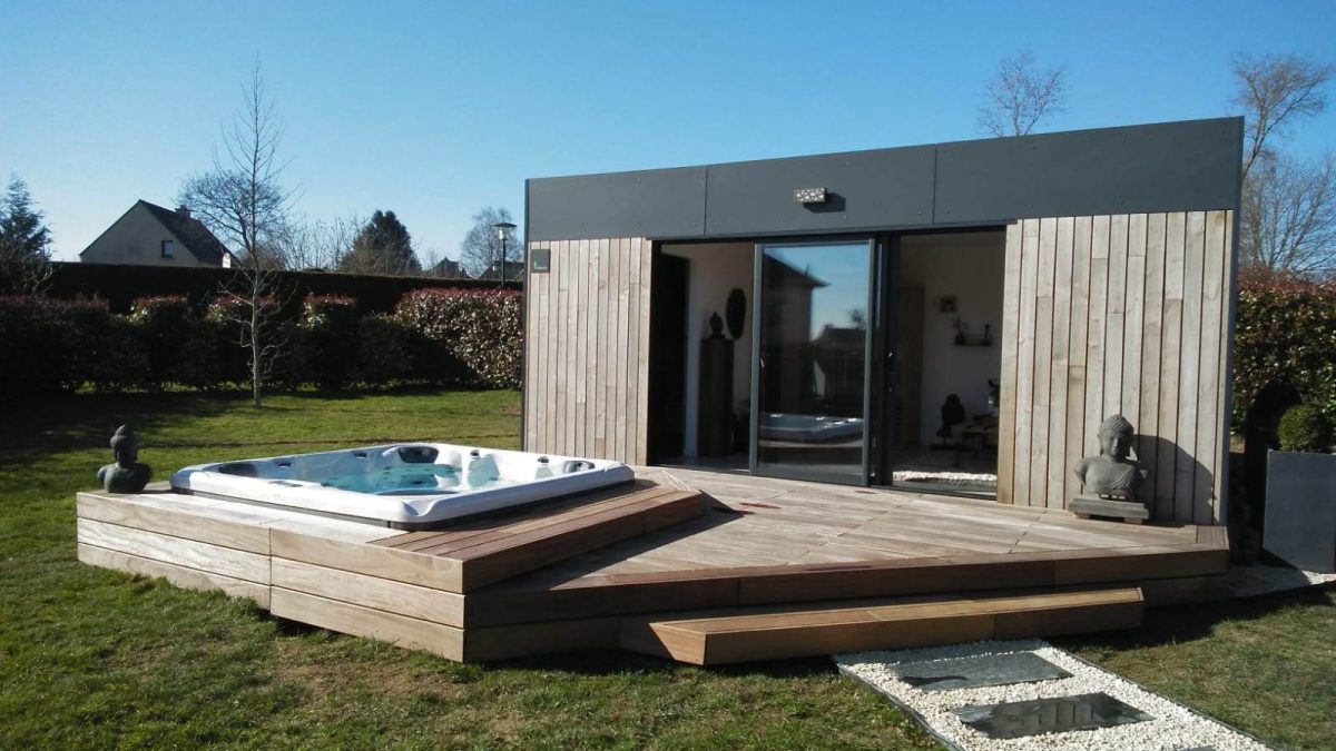 poolhouse avec terasse